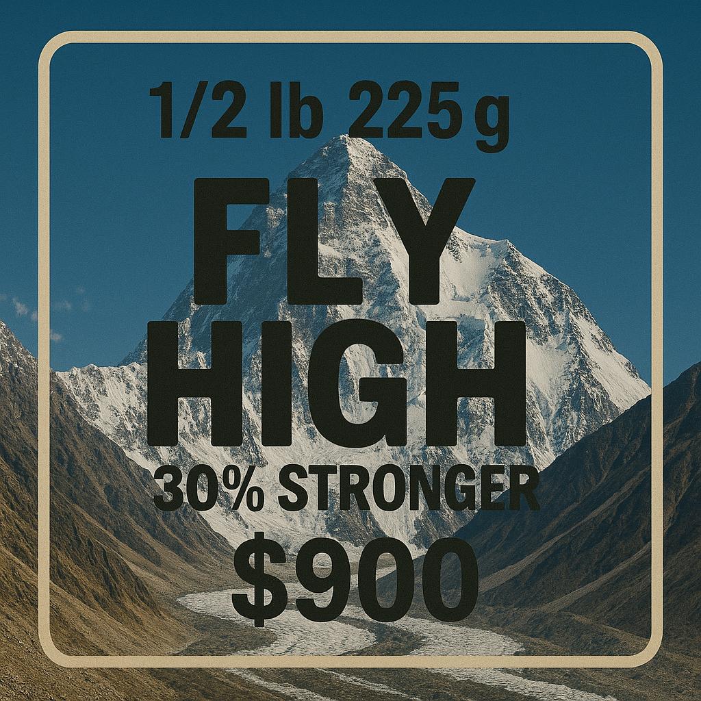 225 g fly high 30 % stronger